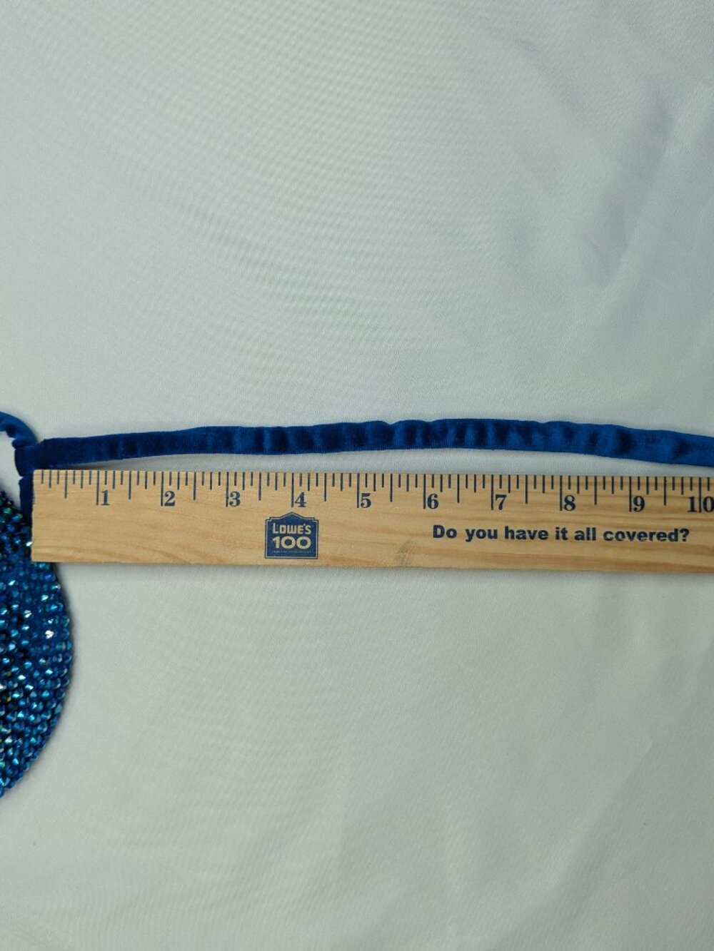 Royal Blue Rhinestone Competition Bikini Rave Bra Top - Picture 16 of 17